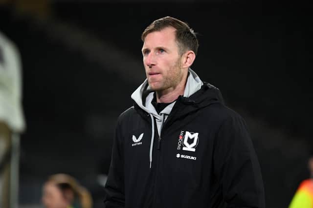 Mike Williamson's first game in charge of MK Dons was away at Accrington