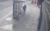 A moped rider snatches Peter's phone in Southwark, South London Picture: Kasun Ekanayake / SWNS