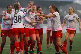 Amy McLean came off the bench to score the winner for MK Dons Women. Pic: CTF Photography