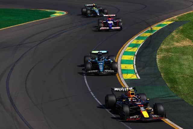 Serio Perez was racing in the pack for most of the Grand Prix in Melbourne
