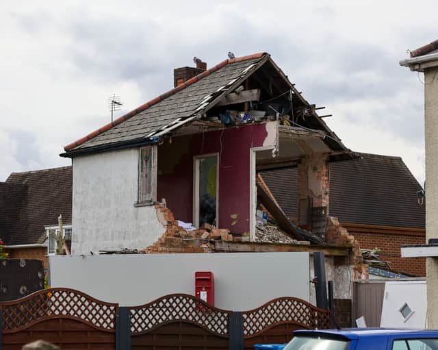 A building on Cannock Road in Featherstone. The village in Staffordshire is located near three prisons HMP Brinsford, HMP Featherstone and HMP Oakwood.