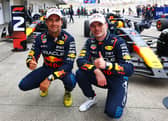 Sergio Perez and Max Verstappen