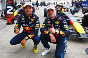 Sergio Perez and Max Verstappen