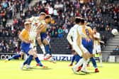 David Wheeler scored the only goal of the game last time Dons played Mansfield at Stadium MK