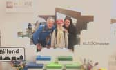Nicola, Alan, and Matthew Sutcliffe at Legoland in Denmark.