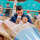 One-year-old Cruz Kimitri-McElroy with his dad Simon McElroy.