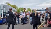 Jaydee Brass Band serenades hen party.
