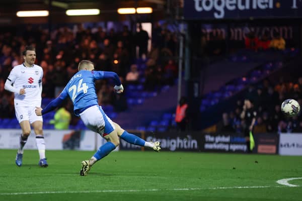 Connor Lemonheigh-Evans scored a stunner against MK Dons last season for Stockport