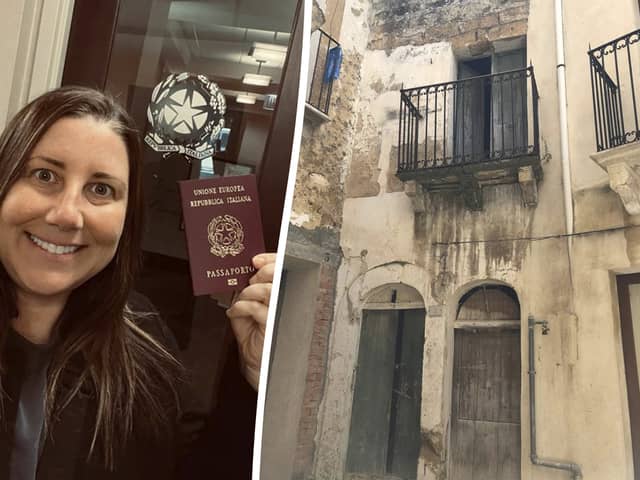 Woman spends £384k renovating "one euro" house into dream home.