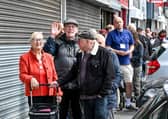 National Fish and Chip Day sees queues for 1p fish and chips.