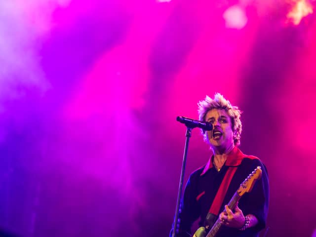 Billie Joe Armstrong arrives with Green Day in the UK later this week, kicking off their "Saviors" tour with a performance in Manchester before their headline slot on Sunday at the 2024 Isle of Wight festival (Credit: Gina Wetzler/Getty Images)