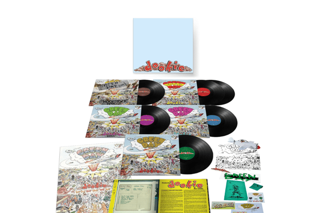 The deluxe vinyl package for Green Day's 30th anniversary edition of "Dookie," including six LPs and a recording of their very muddy Woodstock '94 performance (Credit: HMV)