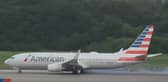 Boeing 737’s tyre explodes, flinging rubber across the runway.