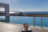 The infinity pool outside my room at Mayia Exclusive Resort and Spa.