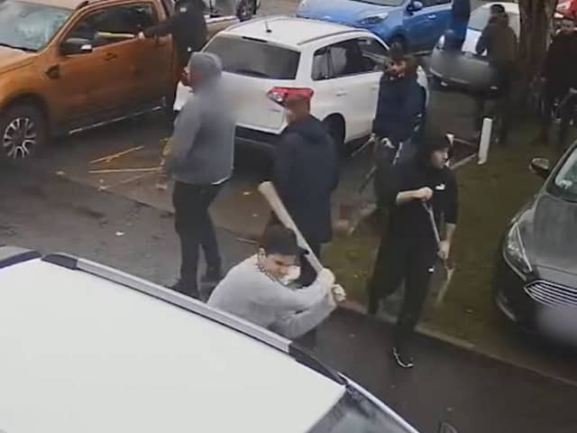 A group involved in violent disorder at a boxing tournament have been jailed for a total of more than 48 years.  