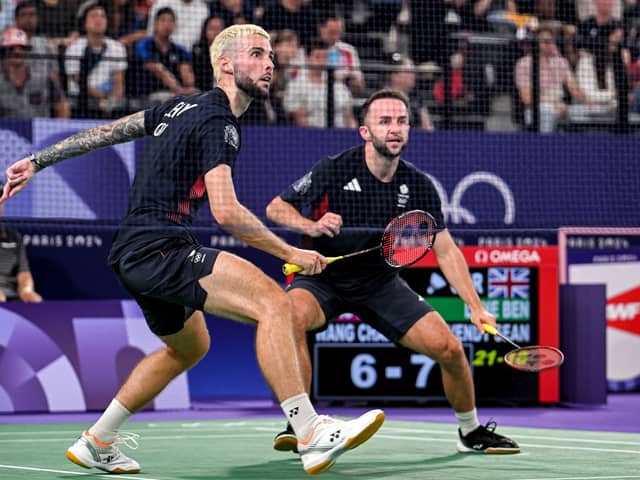 Sean Vendy and Ben Lane in action in Paris