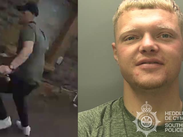 George Tetzlaff, who was wanted on recall to prison, was arrested after running from police.