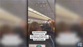 Man taken off plane after ‘trying to storm cockpit at 30,000ft’.