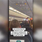 Man taken off plane after ‘trying to storm cockpit at 30,000ft’.