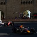 Sergio Perez and Carlos Sainz crashed late in the race in Baku