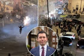 Sanzhar Abishev (inset) is one of the residents who are being disturbed by noisy car-meets in a residential street near Buckingham Palace.