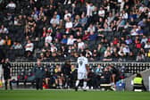 Ellis Harrison was given an early bath in the second-half against Doncaster Rovers