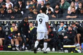 Ellis Harrison was given an early bath in the second-half against Doncaster Rovers