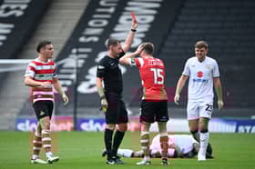 Harry Clifton was shown an early red card