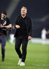Scott Lindsey celebrated victory in the play-offs at Stadium MK last season