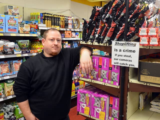 Robson's Food Store assistant manager Martin Passmoor has been discussing the issue of shoplifting on Chester Road. 