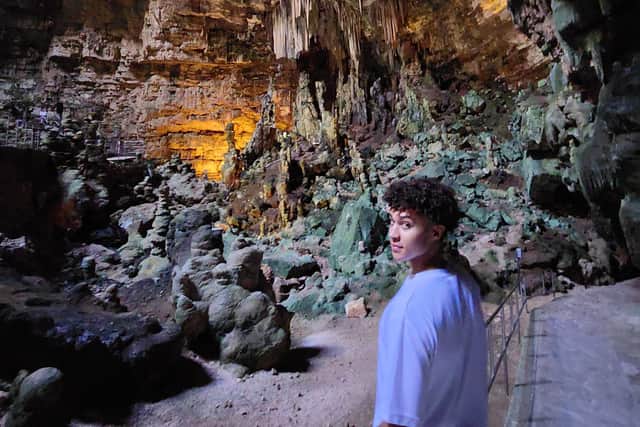 Everyone was impressed by the caves ... eventually