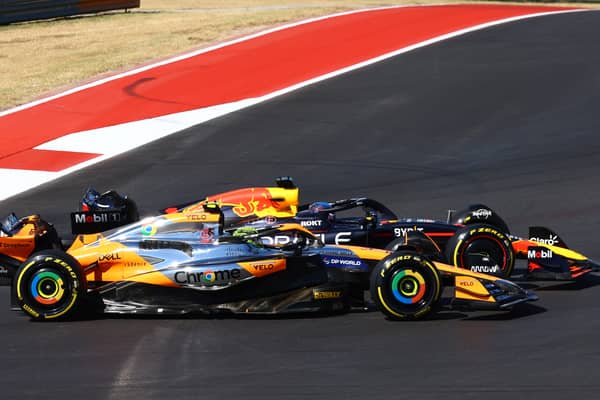Max Verstappen clashed twice with title rival Lando Norris in Austin