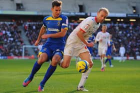 Luke Chadwick played in the first meeting between MK Dons and AFC Wimbledon