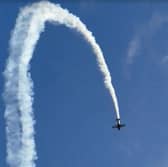 Daz Gilbert filmed this pilot performing some remarkable aerial acrobatics in a plane above Wincobank, Sheffield