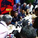 Christian Horner brought out telemetry readings to his press conference to plead Max Verstappen's innocence