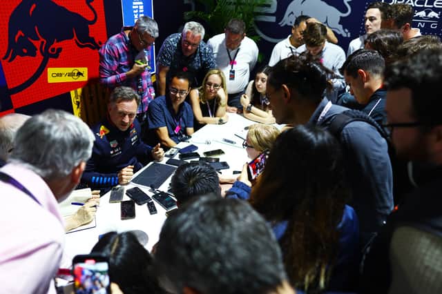 Christian Horner brought out telemetry readings to his press conference to plead Max Verstappen's innocence
