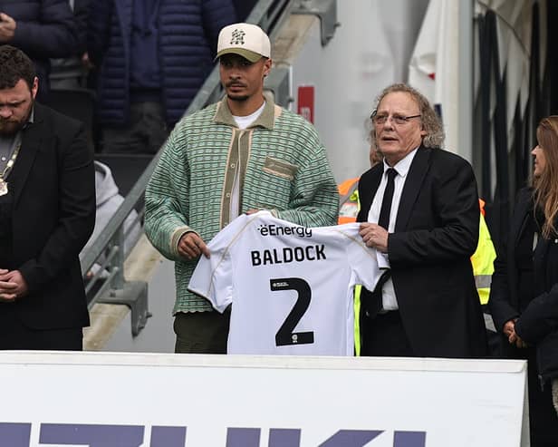 Dele Alli and Pete Winkelman paid tribute to George Baldock at Stadium MK two weeks ago