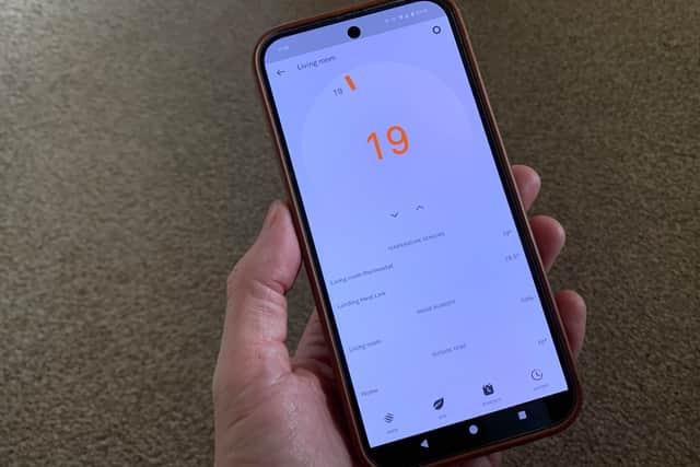 The Nest app allows you to control and monitor your central heating remotely