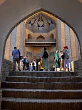 Khiva, near the unfinished minaret. 