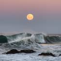 The supermoon, called Beaver Moon, rises in the UK at around 3.30pm GMT.