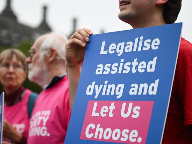 If passed the bill means that terminally ill adults in England and Wales who have six months to live will legally have the choice to end their life.