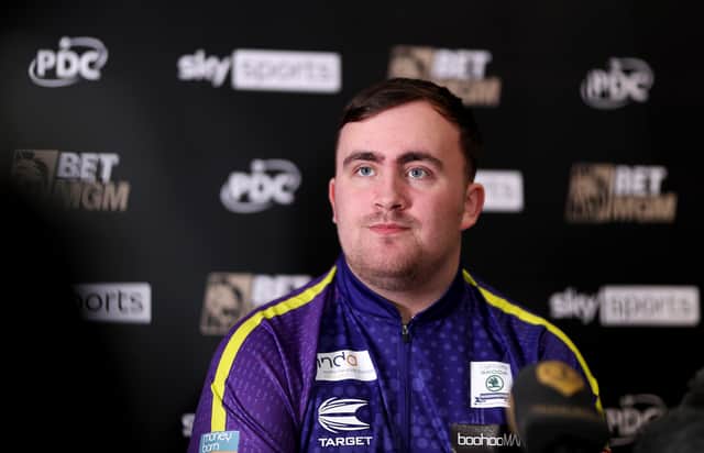 Luke Littler is a nominee for the young SPOTY award in 2024. Photo: Ryan Hiscott/Getty Images