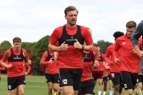 MK Dons in training