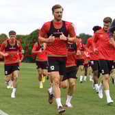 MK Dons in training