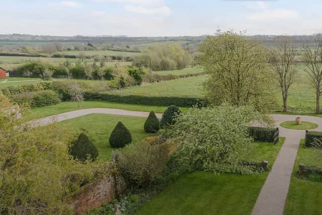 The formal gardens are beautifully landscaped