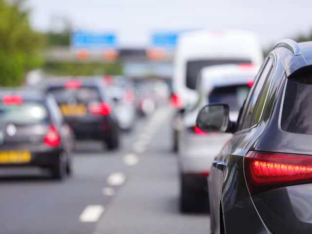 Motorway traffic.