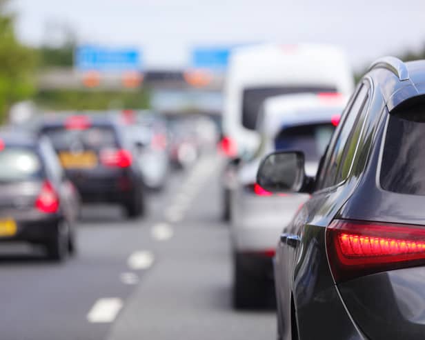 Motorway traffic.