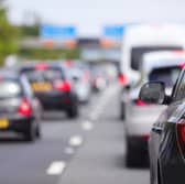 Motorway traffic.