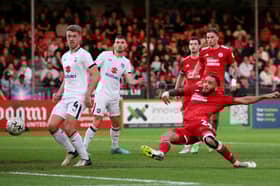 Jay Williams scored in both legs of Crawley's play-off win over MK Dons