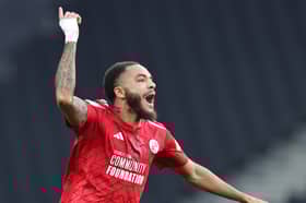Jay Williams scored in both legs of Crawley's emphatic play-off win over MK Dons last season
